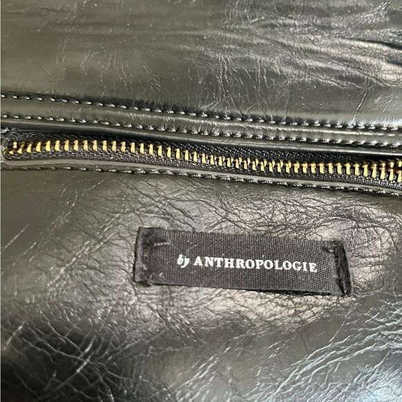 Anthropologie Black Leather Bag - Picture 5 of 7